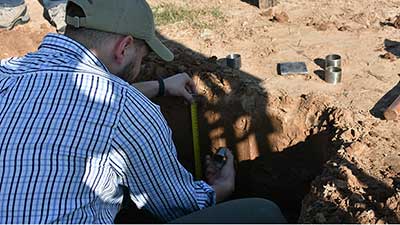 ganadería muestra de suelo