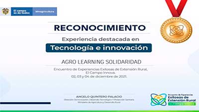 reconocimiento agrolearning solidaridad